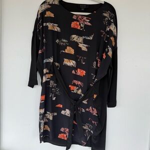 All Saints Floral Silk Dress